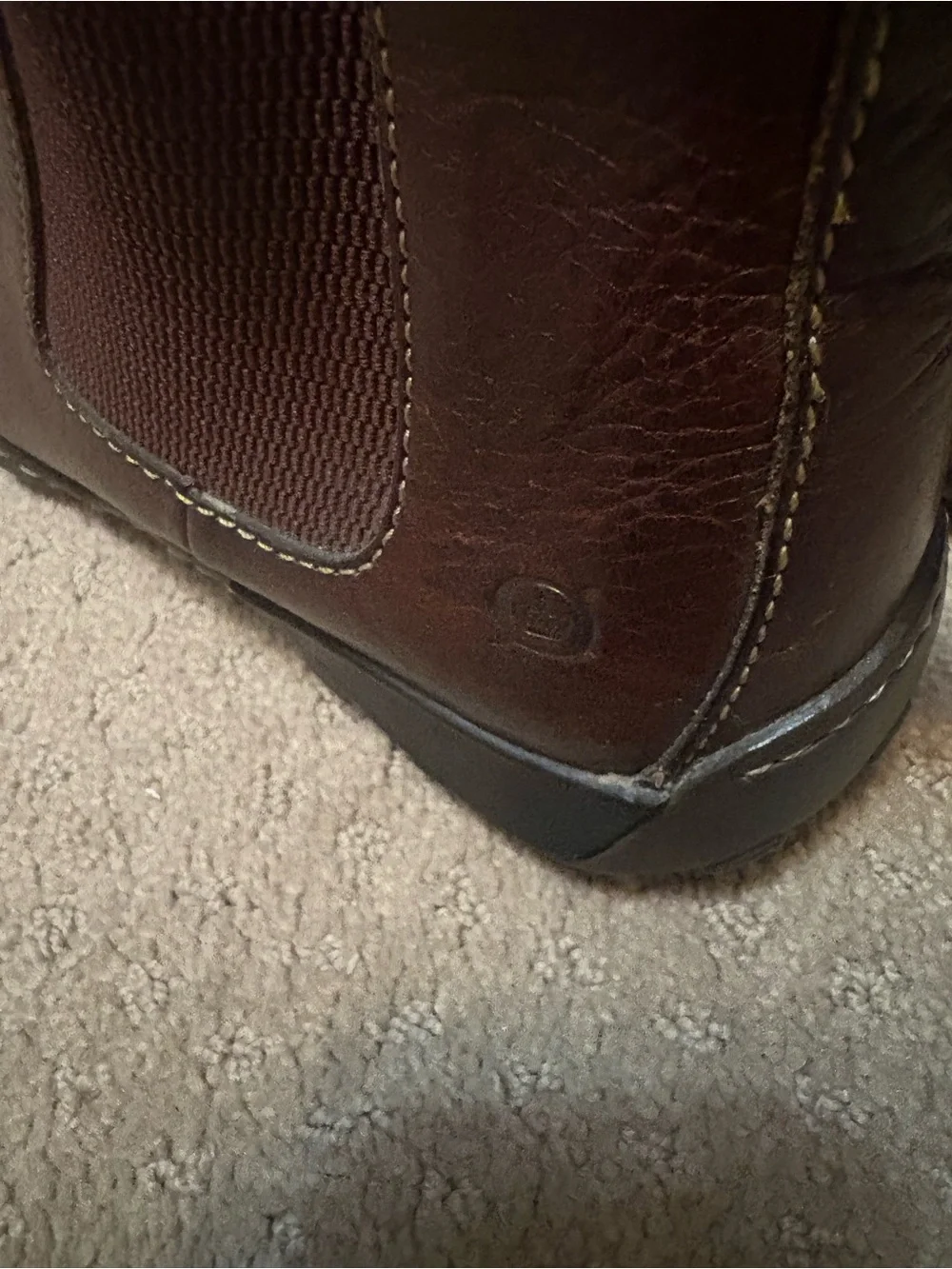 Born Men's Dark Brown Leather Chukka Boots